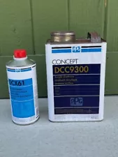 PPG Acrylic Urethane 1 Gallon Black Paint Single Stage DCC 9300 DCX61 Hardener