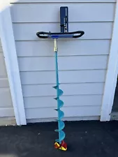 Nils Master USA 6" Hand Ice Auger U.S.A With Clam Drill Plate Plus Lucky Sonar