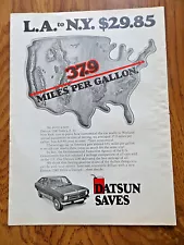 1973 Datsun 1200 Ad 2L.A. to N. Y. $29.85