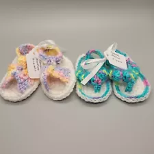 Handmade Baby Booties - Crochet Sandal Booties