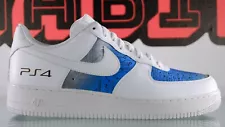 NEW Nike Air Force 1 Low Playstation 4 PS4 Promo SAMPLE Size 10.5 White Blue