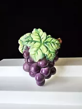 Decorative Ceramic Wall Pocket - Grapes VINTAGE