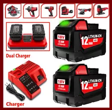 For Milwaukee For M18 48-11-1890 12000mAh Extended Capacity Battery /Charger