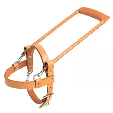 44HS Guide Dog Harness Hilason Tan Padded Genuine Leather With Handle