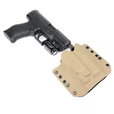 OWB Kydex Holster for Hanguns w/OLIGHT PL-MINI 2 VALKYRIE - MATTE FDE