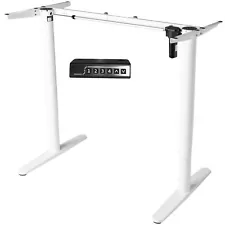 USED VIVO White Electric Single Motor Stand Up Height Adjustable Desk Frame