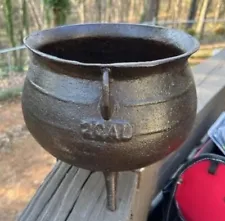 Cast Iron Cauldron/Pot. 2 gal. 3 Legs gate-marked Pre-1900s Antique Restored