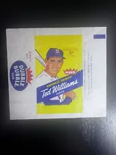 1959 Fleer Baseball’s Greatest Series “Ted Williams” Wax Pack Wrapper