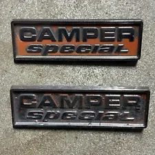 1973 1979 1977 Ford F250 Camper Special Emblems Original OEM D7TB-16B114 Truck