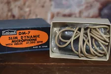 Vintage NOS Calrad DM-7 Slim Dynamic Microphone in Original Box