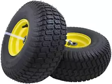 2Pack 15x6.00-6" 4Ply Front Tires 100-300 Series John Deere Riding Lawn Mowers