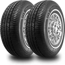 2 Tires Travelstar UN106 All Season 18Mm White Wall Radial Tire - 225/75R15 102S