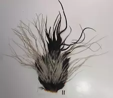 Silver Badger Dry Fly Saddle Hackle Long Fly Tying Hair Feathers #11