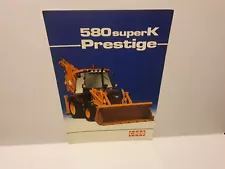 Case 580 Super K Prestige backhoe loader 1992 tractor sales brochure leaflet