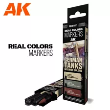 AK Interactive: German Tanks Interior Colors - Acrylic Paint Marker Set - RCM107