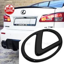 For Lexus Trunk Logo Badge Emblem Car Replace Gloss Black F-Sport ES GS IS RX