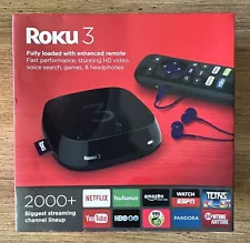 Sealed Box (New) Never Used Roku 3 Media Streamer with Voice Search Remote 4230R