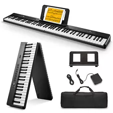 Donner DP-10 Foldable Digital Piano Keyboard With Sustain Pedal 88 Key Bluetooth