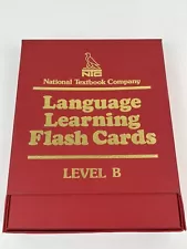 NTC National Textbook Co. Language Learning Flash Cards Level B 1988 Homeschool