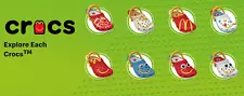 2024 McDONALD'S Crocs Plastic Keychain HAPPY MEAL TOYS Or Set