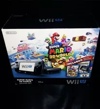 Nintendo Wii U Super Mario 3D World Deluxe Set 32GB System RARE NTSC BNIB