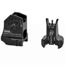 Aluminium Flip-up Low Profile Sight Folding Iron Sights Front & Rear Sight Set