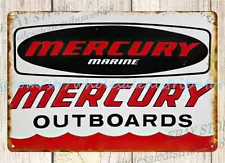 Mercury Outboard Motor Marine boating Repair metal tin sign reproductions sale