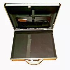 Aluminum Hardside Metal Briefcase w/Combination Lock Aprox 19-1/2X14-1/4X4-1/4"