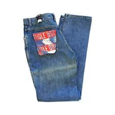 Bugle Boy Men's Jeans Size 30 x 33 Tapered Leg 90s Light Wash Denim Vintage