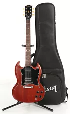 Gibson SG Standard Tribute, Vintage Cherry Satin Electric Solidbody Guitar & Bag