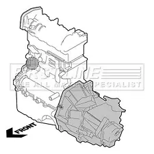 Genuine First Line Engine Mounting (Rh) fits VW Transporter TDi 1.9 0609 FEM4359