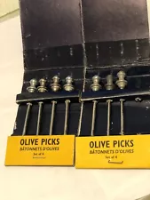 Zinc For Drinks Olive Picks Restoration Hardware Set Of 7 Seven Martini @c