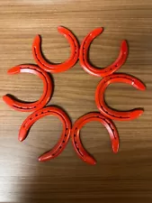 Red Authentic Horseshoe Welded Wreath 14" x 15" St. Croix Forge Horseshoes