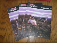 1986 GMC Truck S-15 Jimmy Sales Brochure - Three for One Price