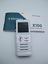 Dictopro X100 Digital Voice Recorder 8GB 580 Hours of HD Quality Audio Recording