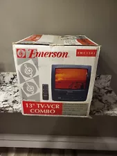 VTG Emerson EWC1302 13" TV VCR Combo Retro Gaming VHS New Factory Sealed