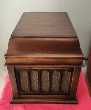 Vintage Edison Amberola Phonograph Style 50 Cylinder Player With One Cylinder