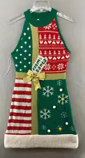 Ugly Christmas Sweater Womens Holiday Dress Medium From Santa Present