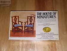 The House of Miniatures, Straight Leg Chippendale Arm Chairs, Circa 1770 #40029