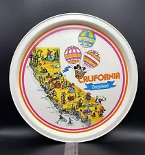 Disneyland California 11” Serving Tray With Air Balloons