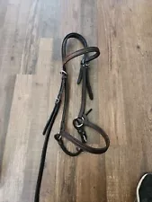 Leather Show Halter With Nose Band