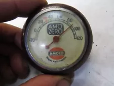 Vintage 1930's Amoco Antifreeze dash thermometer No Reserve