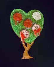 Tangerine Menagerie Alice In Wonderland Painting The Roses Red Tree Brooch 2015