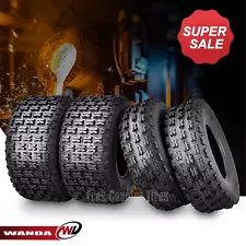 Set of 4 WANDA Sport ATV Tires 22x7-10 22x7x10 Front 22x10-10 22x10x10 Rear 4PR