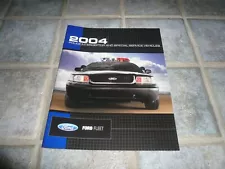 2004 Ford Police Interceptor & Special Service Vehicles Sales Brochure