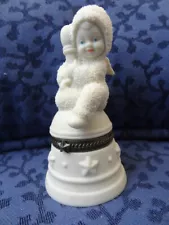 Dept 56 Snowbabies I'LL RING FOR YOU" Bisque surprise engagement ring box nice