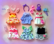 Barbie Kelly Chelsea doll clothes, accessories plus shoes #H