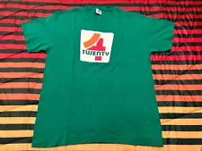 VINTAGE 90s Phish 4-Twenty 420 Lot Shirt Men L Green Trey Weed Tour