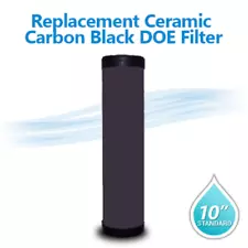 Ceramic carbon Filter black DOE Filter Size 10" x 2"