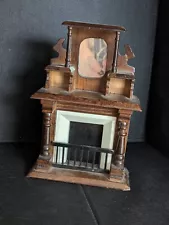 Victorian Dollhouse Fireplace Mantel Mirror 1:12 Concord miniatures